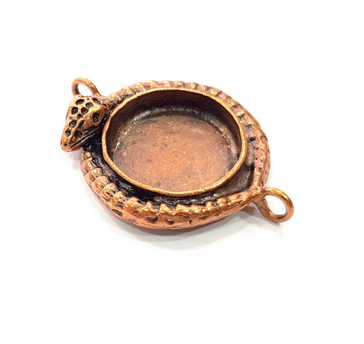 Antique Copper Pendant Blank Mosaic Base Blank inlay Necklace Blank Resin Blank Mountings Copper Plated Brass ( 20 mm blank) G13266