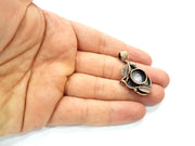 Antique Copper Pendant Blank Mosaic Base Blank inlay Necklace Blank Resin Blank Mountings Copper Plated Brass ( 10mm blank) G13291