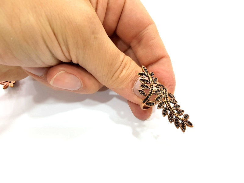 Copper Ring Settings inlay Ring Blank Mosaic Ring Bezel Base Cabochon Mountings ( 2 mm blank) Antique Copper Plated Brass G13303