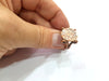 Copper Ring Blank Settings Ring Bezel Base Cabochon Mountings ( 15 mm blank) Antique Copper Plated Brass G13305