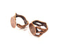 Copper Ring Blank Settings Ring Bezel Base Cabochon Mountings ( 15 mm blank) Antique Copper Plated Brass G13312