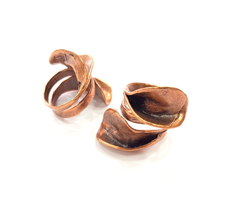 Copper Ring Settings inlay Ring Blank Mosaic Ring Bezel Base Cabochon Mountings ( 6 mm blank) Antique Copper Plated Brass G13326