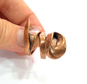 Copper Ring Settings inlay Ring Blank Mosaic Ring Bezel Base Cabochon Mountings ( 6 mm blank) Antique Copper Plated Brass G13326