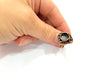 Copper Ring Settings inlay Ring Blank Mosaic Ring Bezel Base Cabochon Mountings ( 10 mm blank) Antique Copper Plated Brass G13335