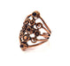 Copper Ring Settings inlay Ring Blank Mosaic Ring Bezel Base Cabochon Mountings ( 2 mm blank) Antique Copper Plated Brass G13342