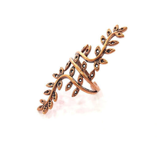 Copper Ring Settings inlay Ring Blank Mosaic Ring Bezel Base Cabochon Mountings ( 2 mm blank) Antique Copper Plated Brass G13350