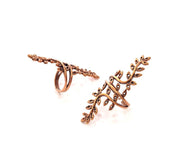 Copper Ring Settings inlay Ring Blank Mosaic Ring Bezel Base Cabochon Mountings ( 2 mm blank) Antique Copper Plated Brass G13350