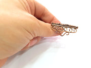 Copper Ring Settings inlay Ring Blank Mosaic Ring Bezel Base Cabochon Mountings ( 3 mm blank) Antique Copper Plated Brass G13352