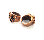 Copper Ring Settings inlay Ring Blank Mosaic Ring Bezel Base Cabochon Mountings ( 3mm,4mm.5mm mm blank) Antique Copper Plated Brass G13355