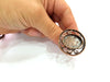Copper Ring Settings inlay Ring Blank Mosaic Ring Bezel Base Cabochon Mountings ( 25x18 mm blank) Antique Copper Plated Brass G13389
