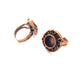 Copper Ring Settings inlay Ring Blank Mosaic Ring Bezel Base Cabochon Mountings ( 10 mm blank) Antique Copper Plated Brass G13402