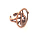 Copper Ring Blank Settings Ring Bezel Base Cabochon Mountings ( 5mm,3 mm blank) Antique Copper Plated Brass G13406