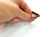 Copper Ring Settings inlay Ring Blank Mosaic Ring Bezel Base Cabochon Mountings ( 25x21 mm blank) Antique Copper Plated Brass G13408