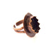 Copper Ring Settings inlay Ring Blank Mosaic Ring Bezel Base Cabochon Mountings ( 16x12 mm blank) Antique Copper Plated Brass G13421