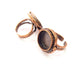 Copper Ring Settings inlay Ring Blank Mosaic Ring Bezel Base Cabochon Mountings ( 16 mm blank) Antique Copper Plated Brass G13432