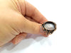 Copper Ring Settings inlay Ring Blank Mosaic Ring Bezel Base Cabochon Mountings ( 20 mm blank) Antique Copper Plated Brass G13433