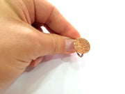 Copper Ring Blank Settings Ring Bezel Base Cabochon Mountings ( 20 mm blank) Antique Copper Plated Brass G13435
