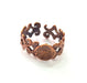 Copper Ring Blank Settings Ring Bezel Base Cabochon Mountings ( 10 mm blank) Antique Copper Plated Brass G15096