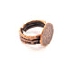 Copper Ring Blank Settings Ring Bezel Base Cabochon Mountings ( 15 mm blank) Antique Copper Plated Brass G13455