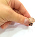 Copper Ring Blank Settings Ring Bezel Base Cabochon Mountings ( 15 mm blank) Antique Copper Plated Brass G13455