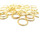 10 Circle Connector Charm Gold Plated Charm Gold Plated Metal (16mm)  G12162