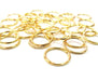 10 Circle Connector Charm Gold Plated Charm Gold Plated Metal (16mm)  G12162