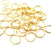 10 Oval Connector Charm Gold Plated Charm Gold Plated Metal (17x14mm)  G12179