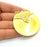 Medallion Pendant Gold Pendant Gold Plated Metal (58mm)  G12182
