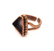 Copper Ring Settings inlay Ring Blank Mosaic Ring Bezel Base Cabochon Mountings ( 13x13 mm blank) Antique Copper Plated Brass G13462
