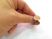 Copper Ring Blank Settings Ring Bezel Base Cabochon Mountings ( 15 mm blank) Antique Copper Plated Brass G13470
