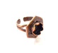 Copper Ring Settings inlay Ring Blank Mosaic Ring Bezel Base Cabochon Mountings ( 10 mm blank) Antique Copper Plated Brass G13479