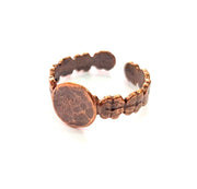 Copper Ring Blank Settings Ring Bezel Base Cabochon Mountings ( 10 mm blank) Antique Copper Plated Brass G13484