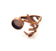 Copper Ring Settings inlay Ring Blank Mosaic Ring Bezel Base Cabochon Mountings ( 12 mm blank) Antique Copper Plated Brass G13516