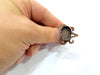 Copper Ring Settings inlay Ring Blank Mosaic Ring Bezel Base Cabochon Mountings ( 18x13 mm blank) Antique Copper Plated Brass G13520