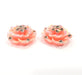 2 Pink Flower Cameo Cabochon 20mm  G12246