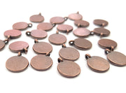 20 Antique Copper Charm Antique Copper Plated Metal (10mm) G12266