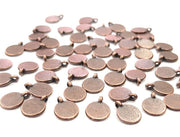 20 Antique Copper Charm Antique Copper Plated Metal (8mm) G12271