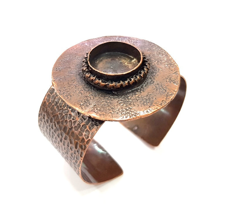 Copper Bracelet Blanks Bangle Blanks Cuff Blanks Adjustable Bracelet Blank Antique Copper Plated Brass ( 19 mm Blanks ) G13578