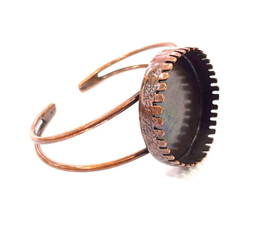 Copper Bracelet Blanks Bangle Blanks Cuff Blanks Adjustable Bracelet Blank Antique Copper Plated Brass ( 35 mm Blanks ) G13581