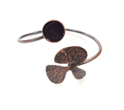 Copper Bracelet Blanks Bangle Blanks Cuff Blanks Adjustable Bracelet Blank Antique Copper Plated Brass ( 14mm Blanks ) G13600
