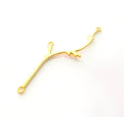 2 Tree Branch Gold Charm Gold Plated Charms  (75 mm)  G12323