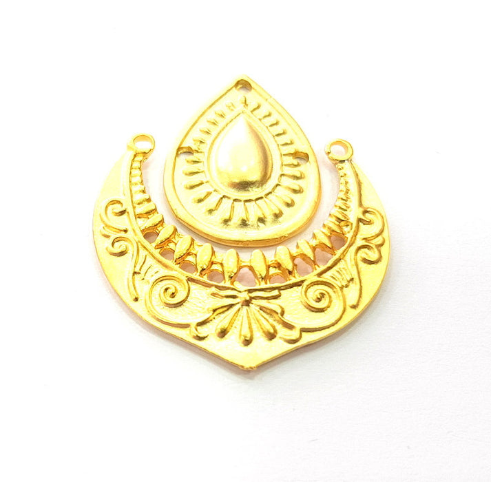 Gold Charm Set Gold Plated Charms  (42x34mm)  G12324