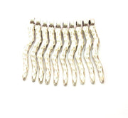8 Silver Charms Antique Silver Plated Metal (43x5mm) G14428