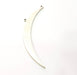 Crescent Pendant Silver Pendant Antique Silver Plated Metal (89x10mm) G12342