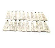 20 Silver Charms Antique Silver Plated Metal (18x5mm) G11115