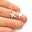 20 Star Charm Silver Charms Antique Silver Plated Metal (16x12mm) G12353