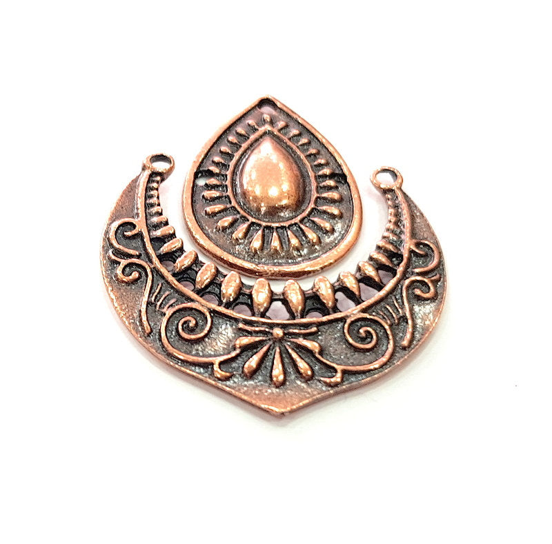 Antique Copper Charm Antique Copper Plated Metal (42x34mm) G12368
