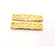 2 Gold Hammered Connector Stamp Connector Tag Charms Flake Charms Gold Plated Brass (25x6mm)   G12522