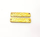4 Raw Brass Hammered Connector 25x6mm  G12534