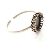 Silver Bracelet Blanks Bangle Blanks Cuff Blanks Adjustable Bracelet Blank Antique Silver Plated Brass ( 25mm Blanks ) G12554